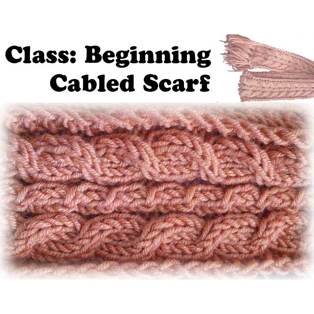 Beginning Cabled Scarf Beginning Cabled Scarf